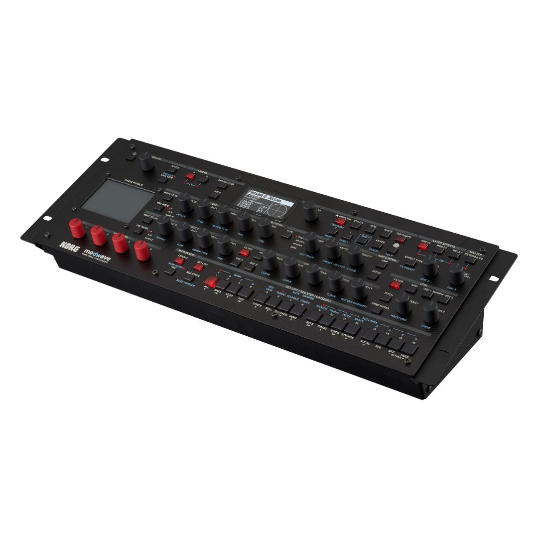 Angled front view of Korg modwave module on white background
