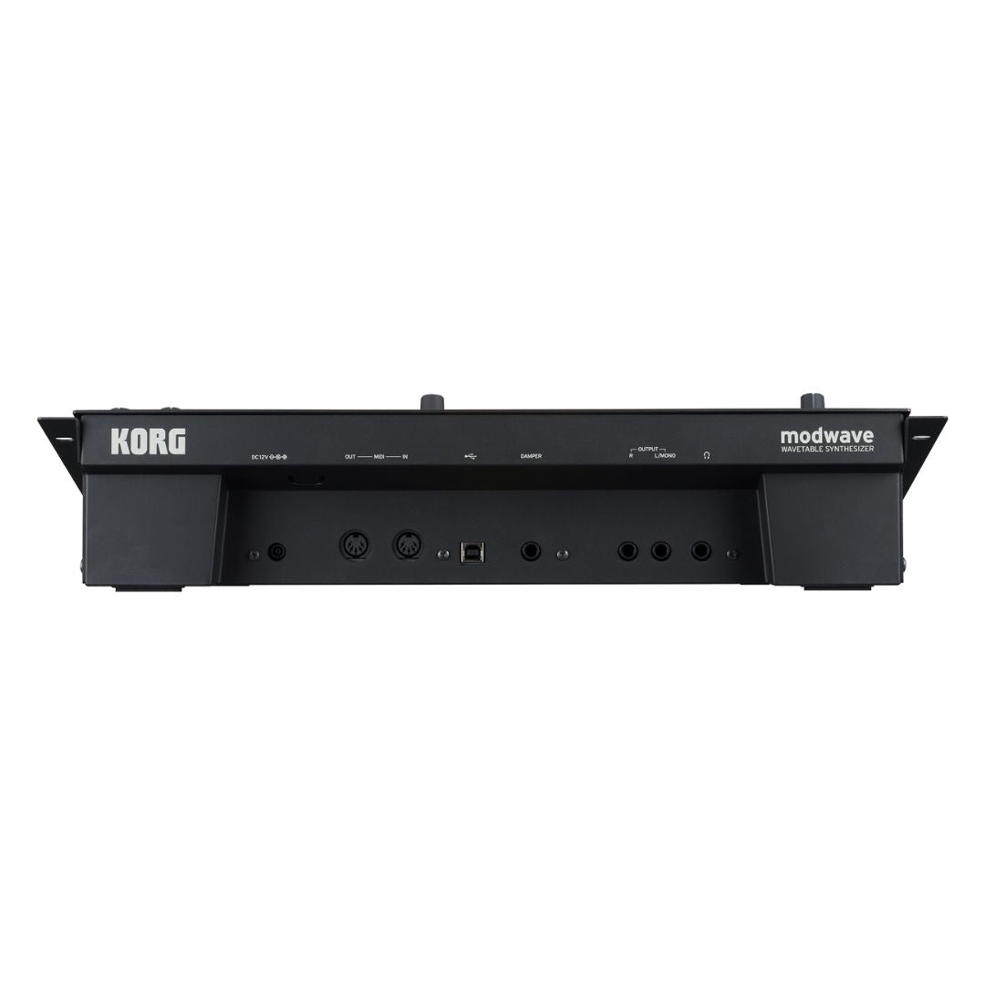 Rear view of Korg modwave module on white background