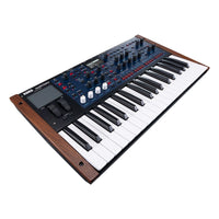 Angled front view of Korg multi/poly on white background