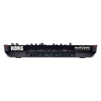 Rear view of Korg multi/poly on white background