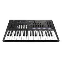 Front view of Korg wavestate mk II Wave Sequencing Synthesizer on white background