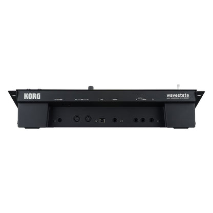 Rear view of Korg wavestate module on white background