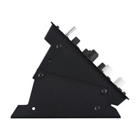 Elevated side view of Korg wavestate module on white background