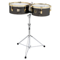 Front view of LP Fausto Cuevas 14″ & 16″ Timbales on white background