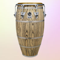 Front view of LP Giovanni Palladium 14″ Super Tumba on multicolored background