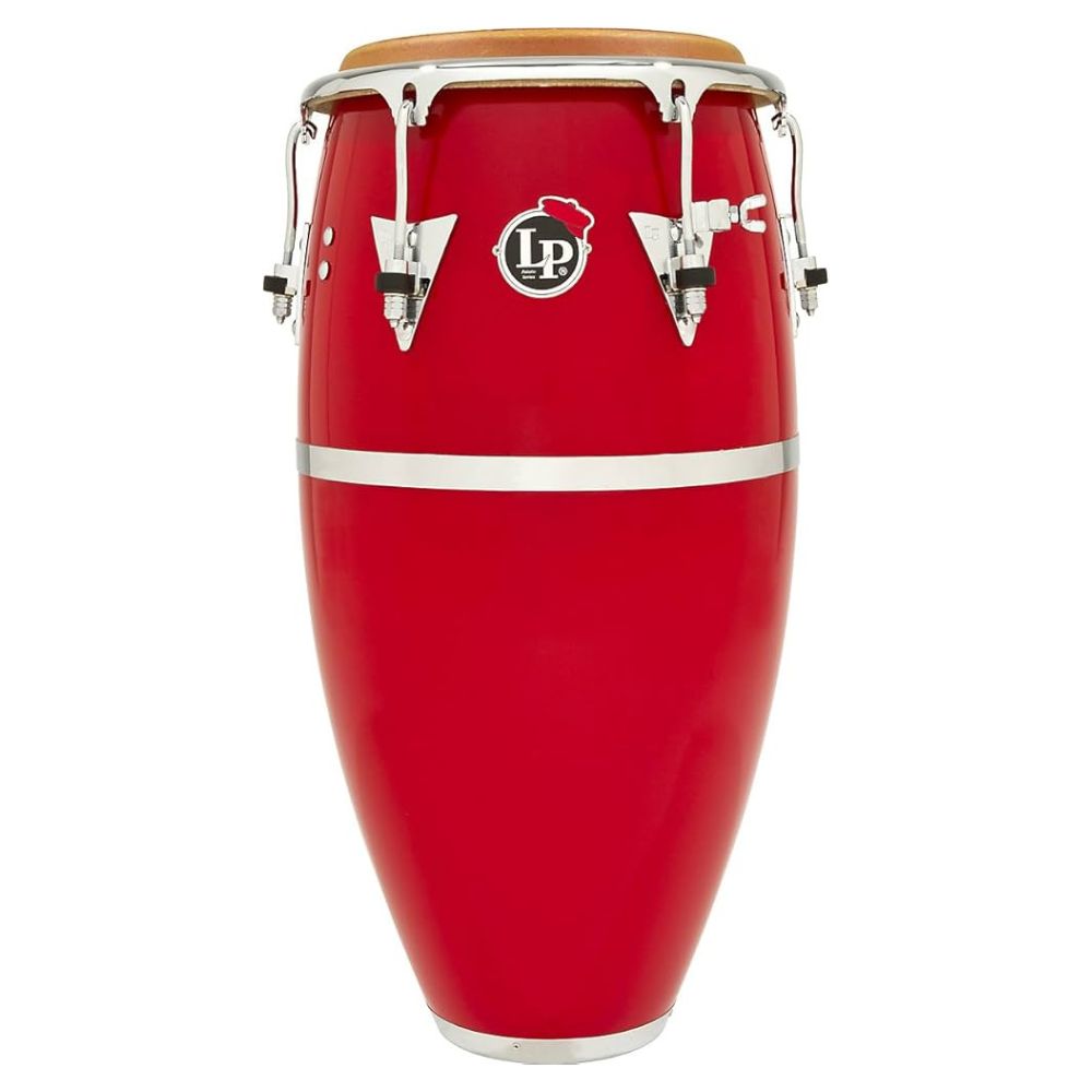 Front view of LP Patato 11-3/4″ Conga Red on white background