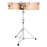 Front view of LP Prestige 14″ & 15″ Timbales on white background