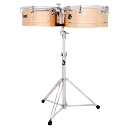Front view of LP Prestige 14″ & 15″ Timbales on white background