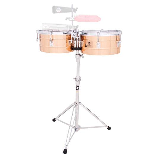 Front view of LP Tito Puente 12″ & 13″ Timbales on white background