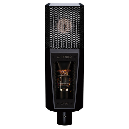 Front view of Lewitt Audio LCT 940 Tube and FET Microphone on white background