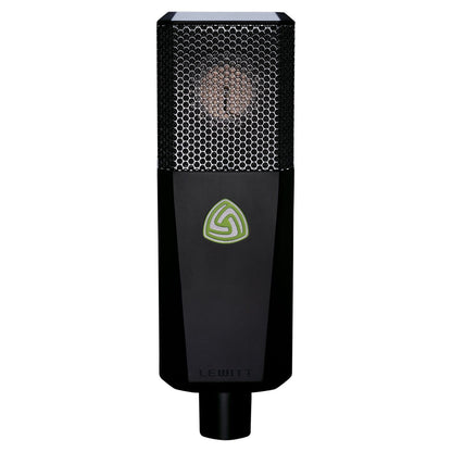 Rear view of Lewitt Audio LCT 940 Tube and FET Microphone on white background