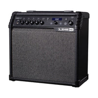Line 6 guitar amplifier on a white background