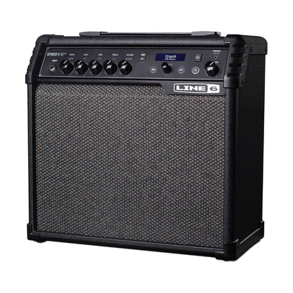 Line 6 guitar amplifier on a white background