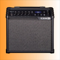 Line 6 guitar amplifier on a gradient background