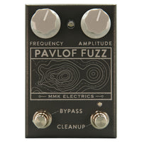 Front view of MMK Electrics Pavlof Fuzz Pedal on white background