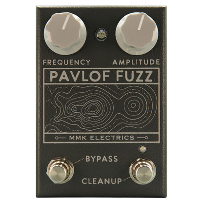 Front view of MMK Electrics Pavlof Fuzz Pedal on white background