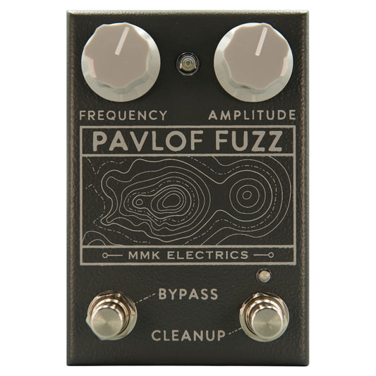 Front view of MMK Electrics Pavlof Fuzz Pedal on white background