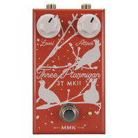 Front view of MMK Electrics Three Ptarmigan Pedal on white background