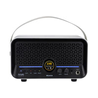 Front view of MOOER F15i Li White with strap on white background