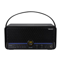 Front view of MOOER F40i Amp Phantom Black on white background