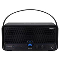 Front view of MOOER F40i Li Amp Phantom Black on white background