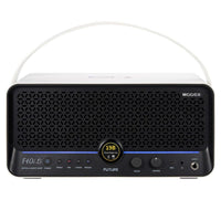 Front view of MOOER F40i Li Amp Snowfall White on white background
