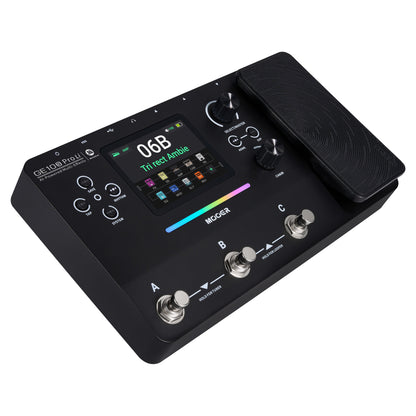 Angled view of MOOER GE100 Pro Li Pedal on white background