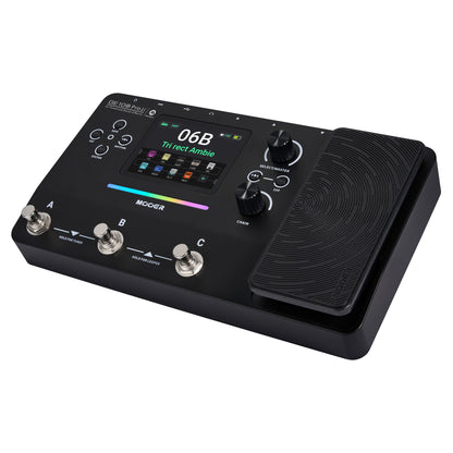 Angled view of MOOER GE100 Pro Li Pedal on white background