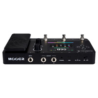 Top ports view of MOOER GE100 Pro Li Pedal on white background