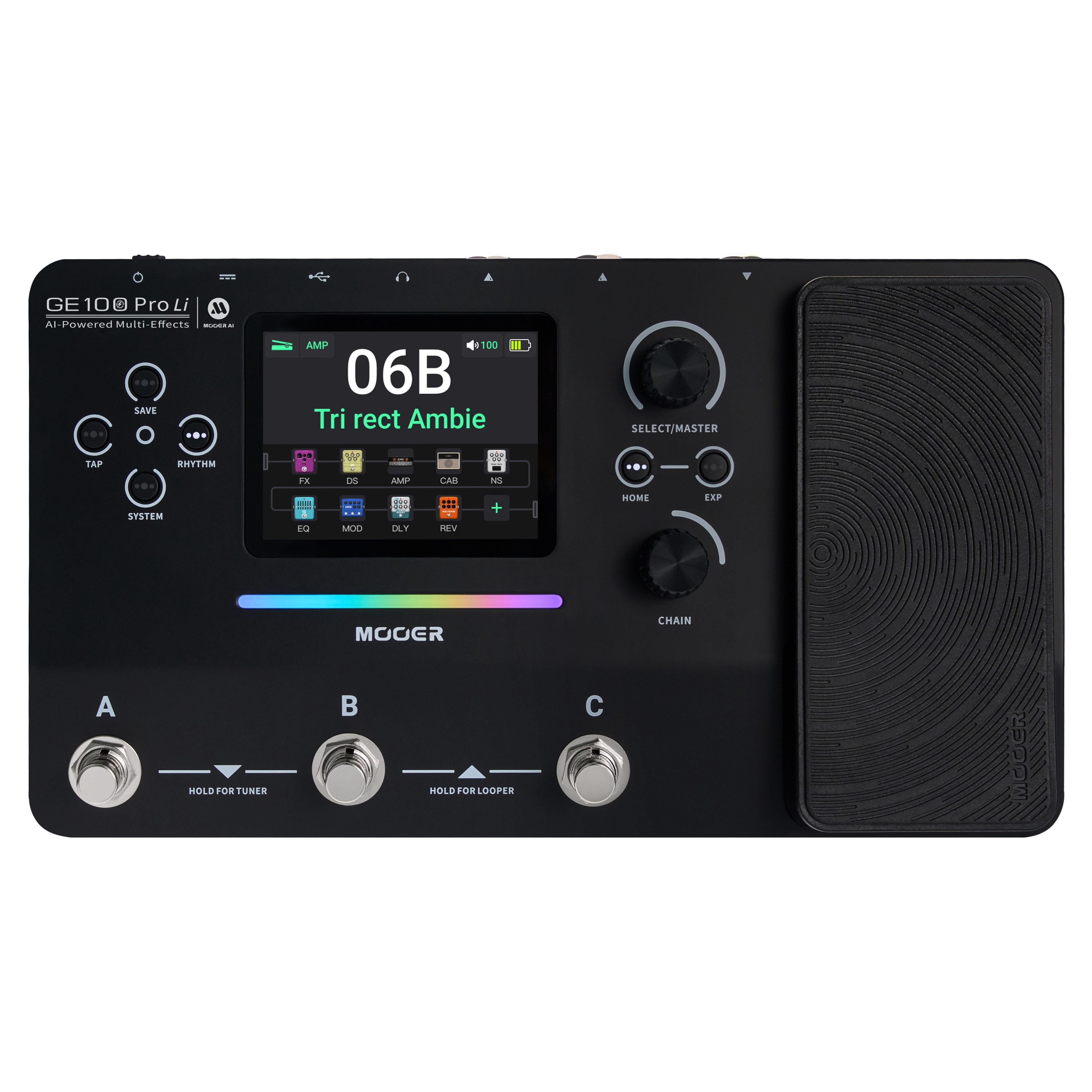 MOOER GE100 Pro Li マルチエフェクター MOOER GE100 Pro Pedal | AI-Powered Tone Engine – DeathCloud