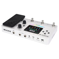 Angled top view of MOOER GE100 Pro Pedal on white background