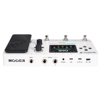 Top ports view of MOOER GE100 Pro Pedal on white background
