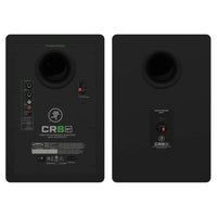 Rear ports view of Mackie CR8BT 8" Powered Studio Monitors with Tone Control & Bluetooth on white background