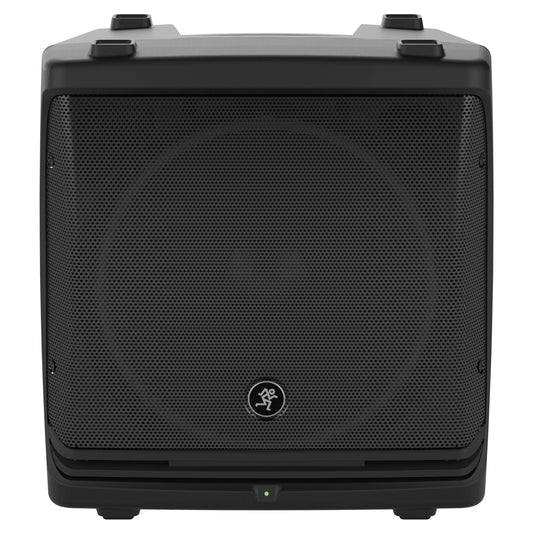 Front view of Mackie DLM12 12" 2000W Powered Loudspeaker on white background