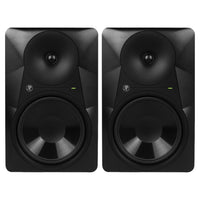 Front view of Mackie MR824 8" Powered Studio Monitor Pair on white background