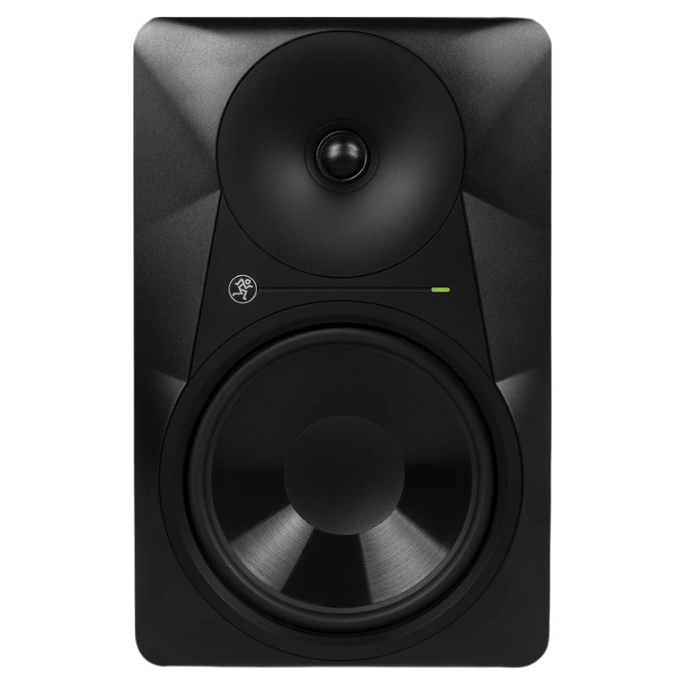 Front view of Mackie MR824 8" Powered Studio Monitor Single on white background
