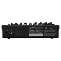 Rear ports view of Mackie ProFX10v3+ 10-Channel Analog Mixer w/ USB Recording & Bluetooth on white background