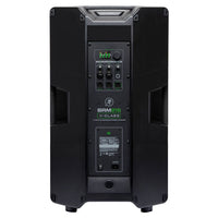 Rear ports view of Mackie SRM215 V-Class 15" 2000W High-Performance Powered Loudspeaker on white background