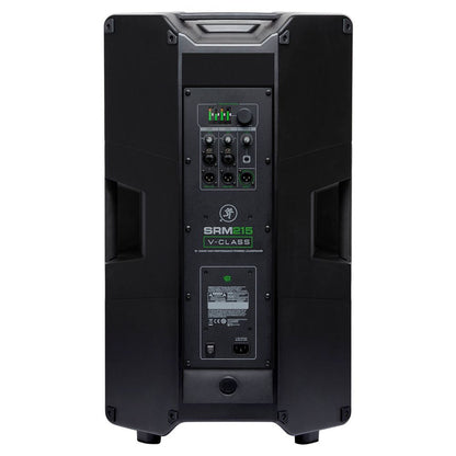 Rear ports view of Mackie SRM215 V-Class 15" 2000W High-Performance Powered Loudspeaker on white background
