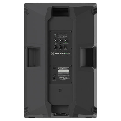Rear ports view of Mackie Thump15v4 15" Professional Powered Loudspeaker on white background