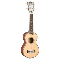 Front view of Mahalo MP1 Pearl Series Soprano Ukulele on white background