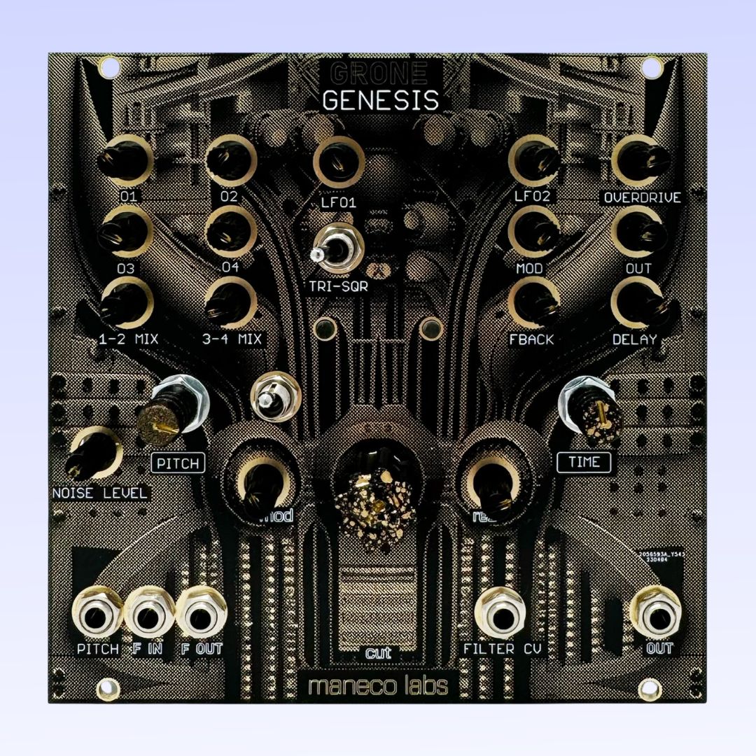 Front view of Maneco Grone Genesis Module on blue background