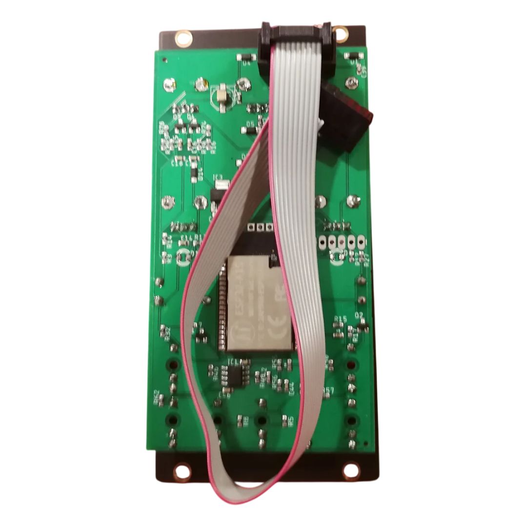 Rear view of Maneco Labs Clusterverb Module on white background