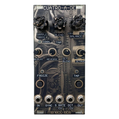 Front view of Maneco Labs Cuatro A De 4AD Module on white background