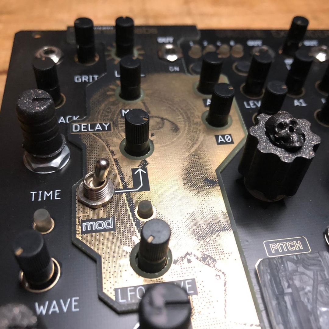 Close up view of Maneco Labs Grone Expander Table Top on wooden surface