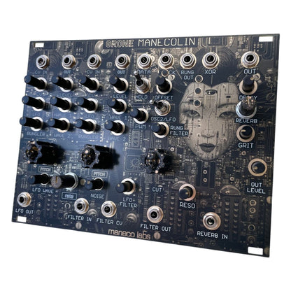 Angled view of Maneco Labs Manecolin Module on white background