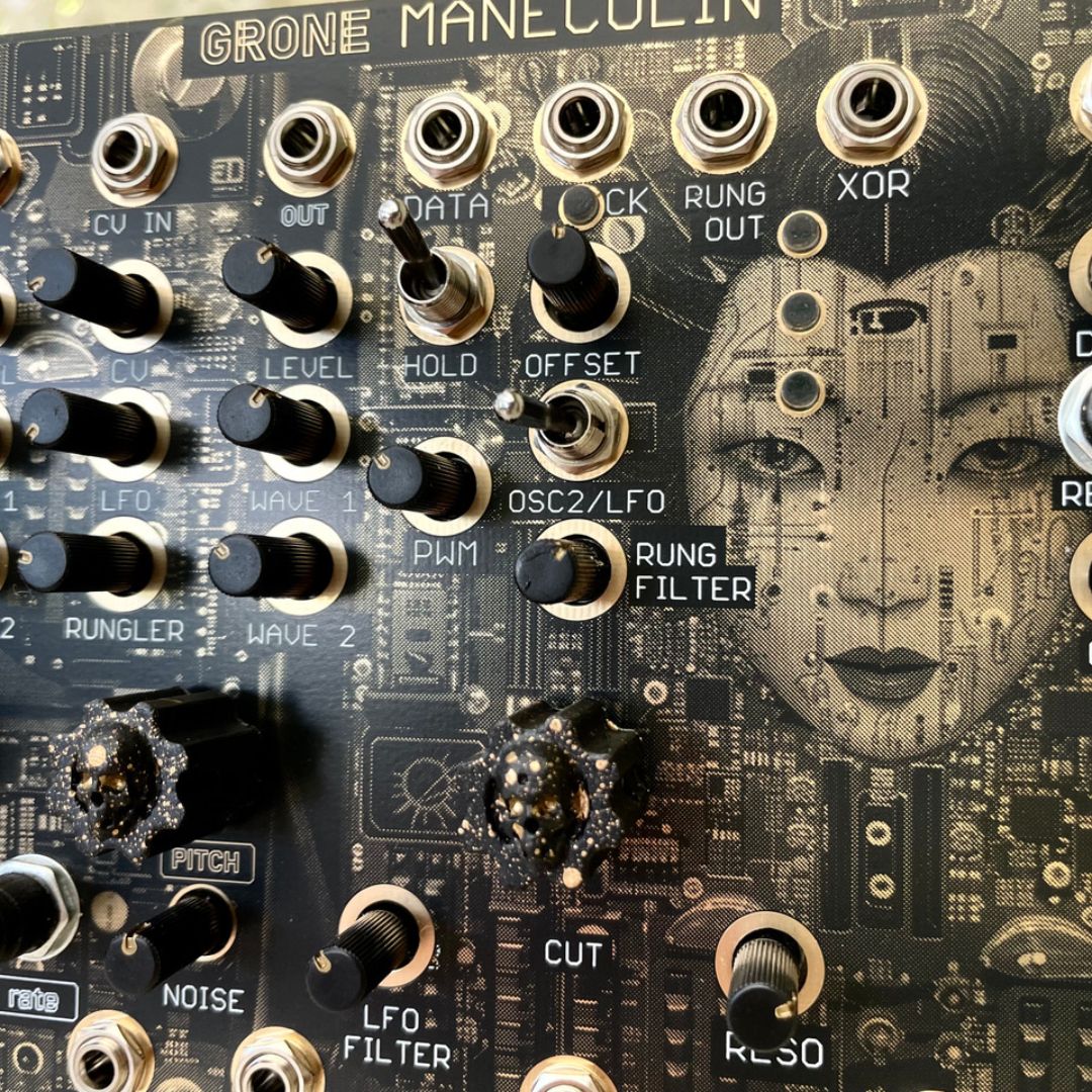 Close up view of Maneco Labs Manecolin Module