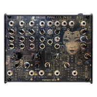 Front view of Maneco Labs Manecolin Table Top Synth on white background