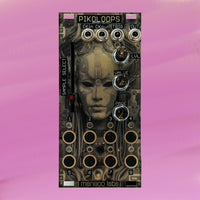 Front view of Maneco Labs Pikoloops Module on pink background