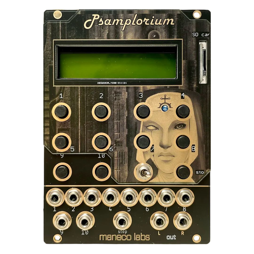 Front view of Maneco Labs Psamplorium Module on white background